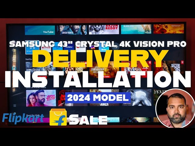 Samsung 43 Inch 4K Crystal Vision Pro Unboxing & Installation | Stunning Visuals, Seamless Setup!