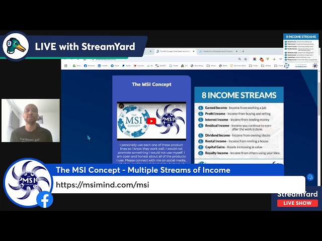 The MSI Concept Multiple Streams of Income Monthly Call