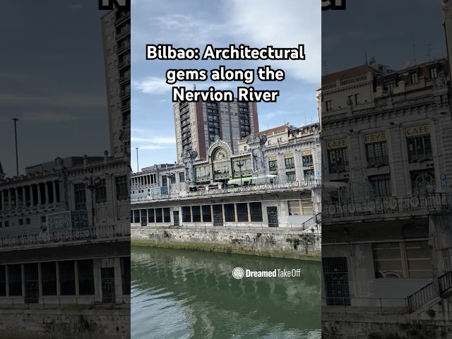 La Concordia train station and Arriaga Theater are separated by Nervión River · Bilbao, Spain 🇪🇸