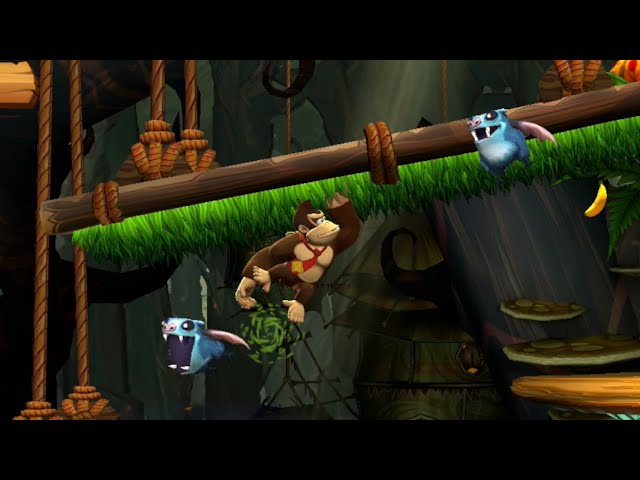 Donkey Kong Country Returns HD - Clingy Swingy (Switch Gameplay)