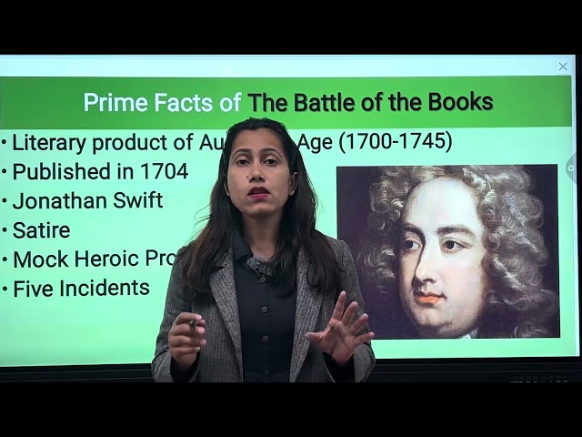 The Battle of Books : A Satire / Important Incidents and one liner questions