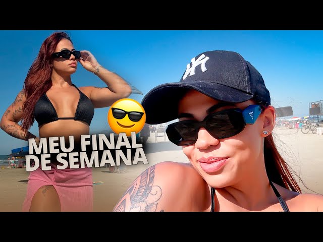 MEU FINAL DE SEMANA NA PRAIA | Vlog Gabi Magsan