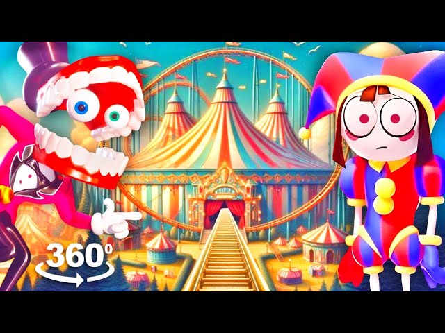 The Amazing Digital Circus Roller Coaster Ride / 360 VR 4K