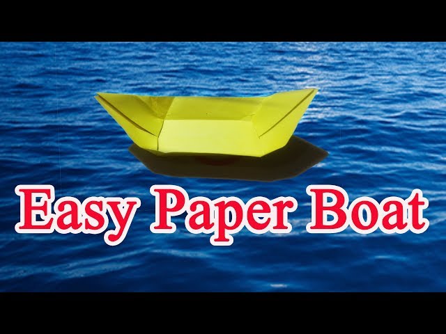 How to Make a Simple Paper Boat (Easy Origami Boat)