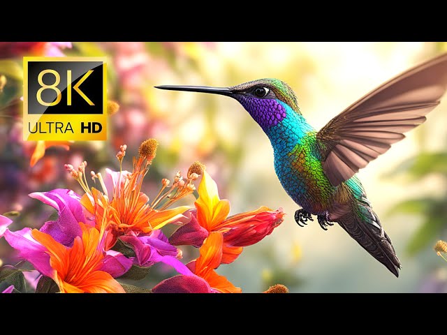 Mesmerizing Hummingbirds in 8K HDR - Ultra HD Nature Video for Relaxation