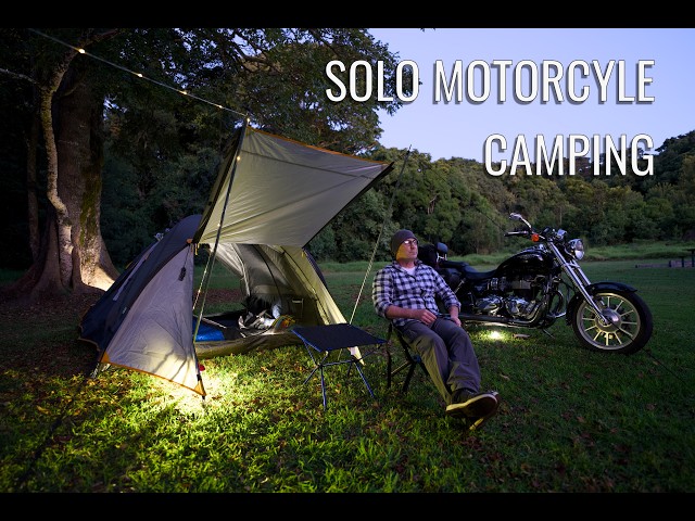 Solo Winter Camping Motorcycle Adventure!