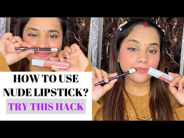 Best nude lipstick hack for every girl should know. how to apply nude lipstick?