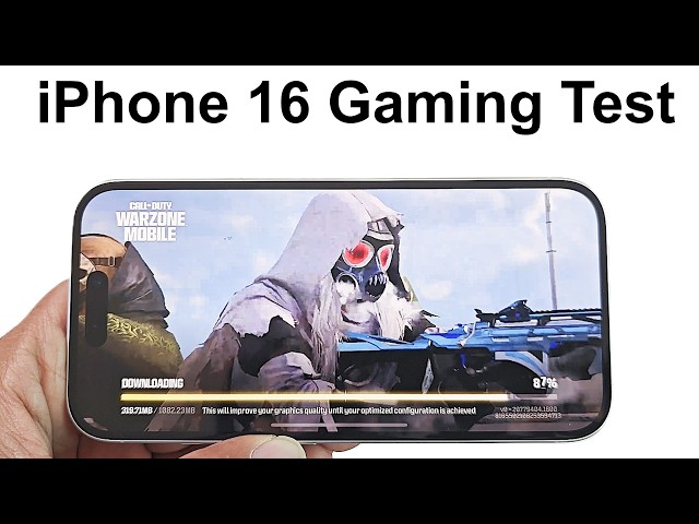 Apple iPhone 16 - GAMING TEST (PUBG Mobile, Call of Duty Warzone, Asphalt Legends Unite)