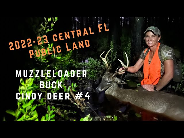 Self filmed public land deer hunt. Cindy’s Florida muzzleloader buck.