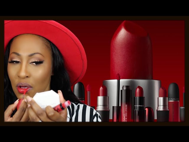 "NEW" MAC Ruby Woo The Ruby Crew Try On!!!!