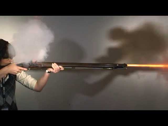 Firearm Demonstration: Model 1805 Baker Rifle (Reproduction)