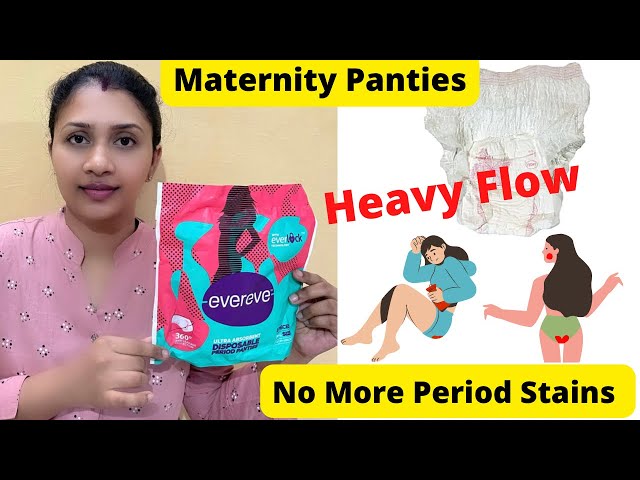 EVEREVE Disposable Period Panties | Maternity Panties for Post Pregnancy | Heavy Flow Panties