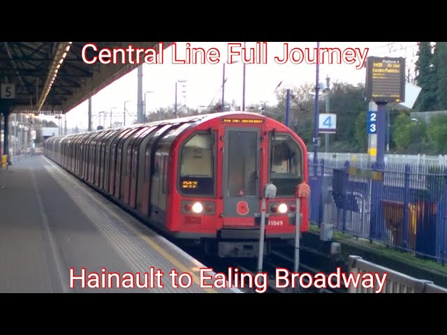 [4K + HDR TEST] Central Line Full Journey: Hainault to Ealing Broadway