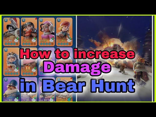 How to BOOST huge damage in Bear Hunt in Whiteout Survival