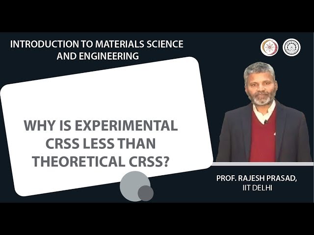 Why is experimental CRSS less than theoretical CRSS?