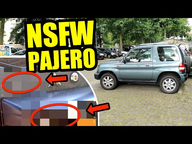 Hilarious NSFW Mitsubishi Pajero Pinin!  ** Spotted down on the street **