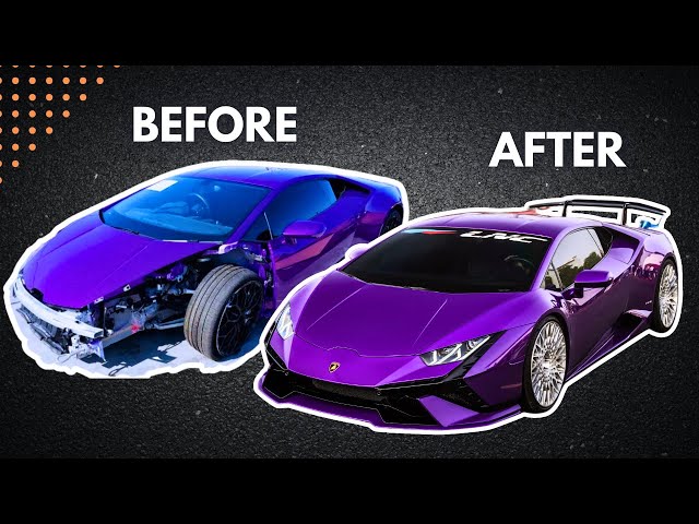 REBUILDING A WRECKED LAMBORGHINI HURACAN IN 14 MINUTES (RECAP VIDEO)