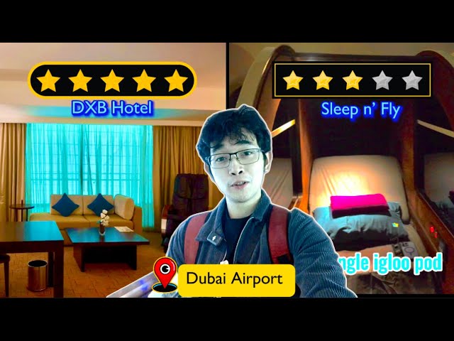 Sleep-n-Fly vs DXB Hotel | Dubai Airport 🇦🇪 |4hrs Layover | AngeloTours