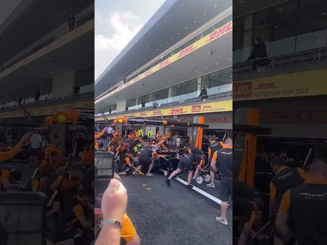 Pit stop training #f1 #mclaren #car #race #tech #mechanic #motorsport