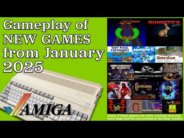 Gameplay of New Amiga Games from January 2025