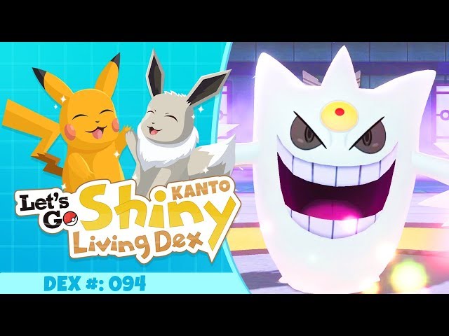 SPOOKTOBER! SHINY MEGA GENGAR! | Pokemon Let's GO Pikachu and Eevee! (Kanto Shiny Living Dex #94)