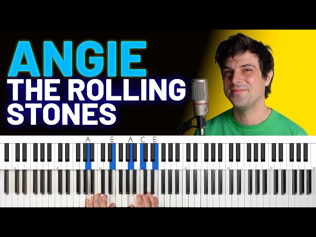 How To Play "Angie" by The Rolling Stones [Piano Tutorial + Chord Chart]