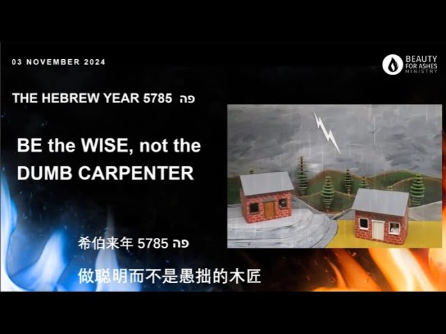 BE the WISE, not the DUMB CARPENTER [3Nov 2024]