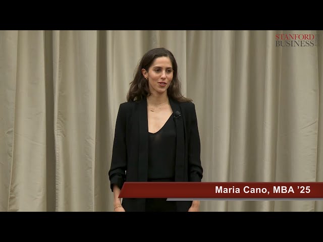 Why You Should De-Optimize Your Life | Maria Cano, MBA ’25