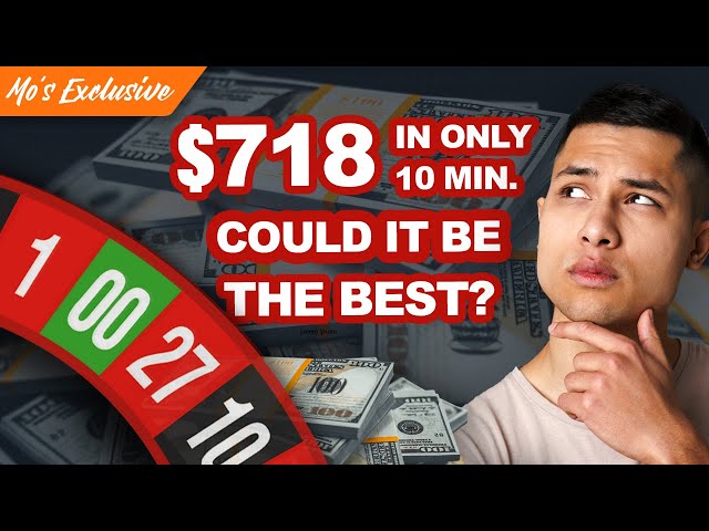 BEST ROULETTE STRATEGY EVER? MADE $718 IN ONLY 10 MIN. HUGE JACKPOTS WINNING SYSTEM - Bet With MO