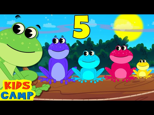 Learn Colors For Kids 🌈 🐸 | Five Little Speckled Frogs | Nursery Rhymes And Kids Songs