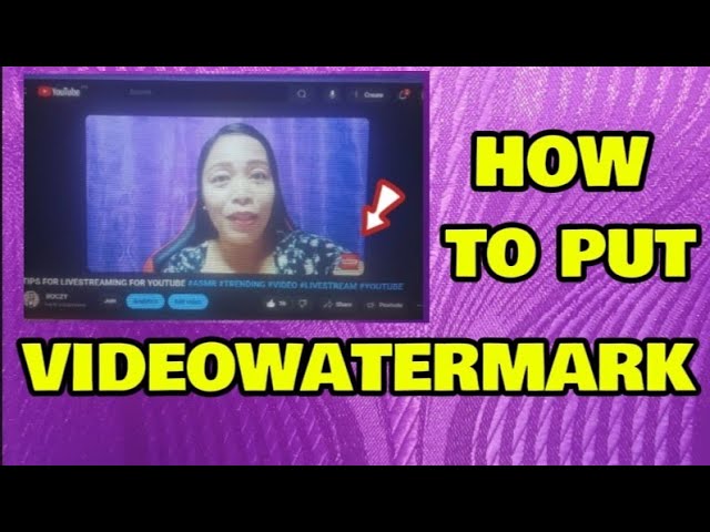 HOW TO PUT VIDEOWATERMARK #ASMR #TRENDING #SATISFYING #VIDEO #HOW TO PUT WATERMARK #youtube