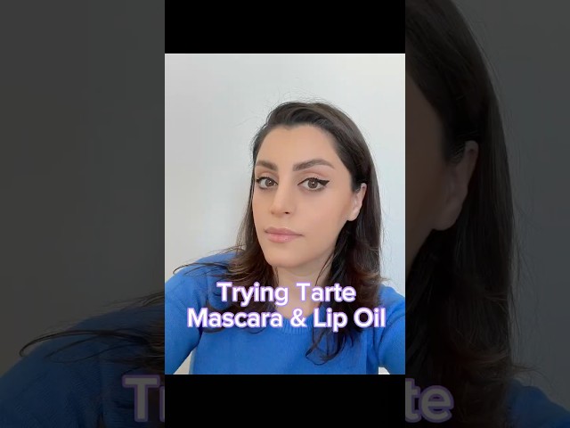 I tested Viral Tarte tubing Mascara & Lip Oil. #makeup #mascara #lipoil #liphydration #میکاپ