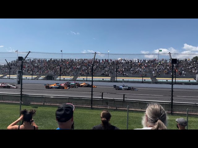 2023 NTT IndyCar Series Gallagher Grand Prix Start & First Lap Crash