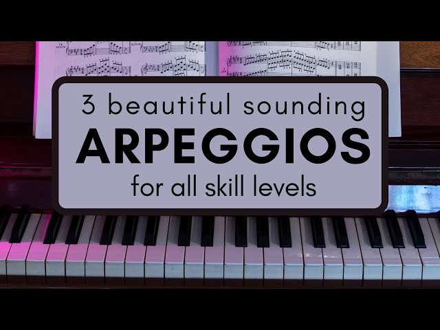 3 Beautiful Piano Arpeggio patterns for MANY GENRES