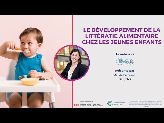 Webinaire - Le développement de la littératie alimentaire chez les jeunes enfants