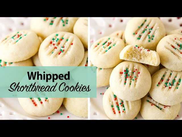 Whipped Shortbread Cookies