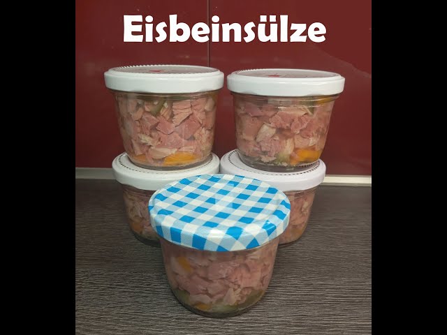 Eisbeinsülze im Glas, selbstgemacht und eingekocht