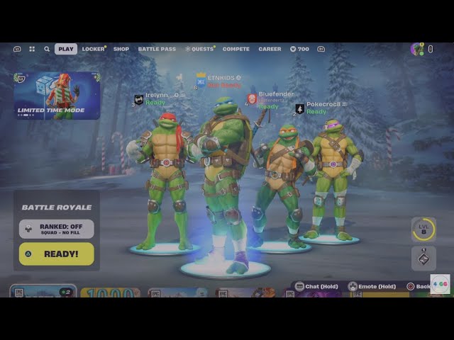 Fortnite Ninja Turtles Squad