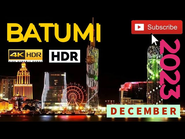 DISCOVER THE CHARMS OF BATUMI, GEORGIA | FAST CITY TOUR | DECEMBER 2023 #London #miami #batumi