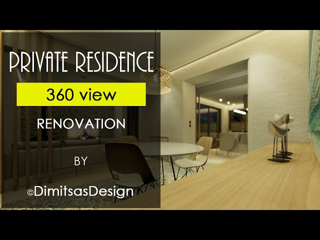 360 - Private residence renovation in Greece - Living room | by #DimitsasDesign #Shorts