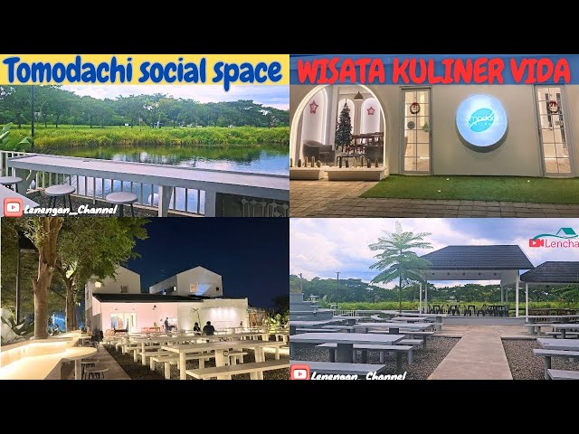 Tempat dan makanan wajib di Bekasi, Tomodachi sosial space, wisata kuliner baru di Bekasi view danau