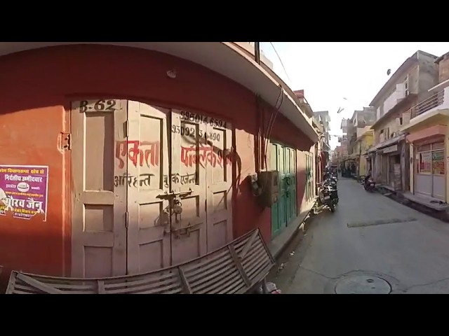 Exploring the Jaipur side streets - 360 VR Walking tour