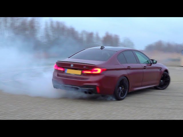 750HP BMW M5 F90 Competition Stage 2 - LOUD Revs, Donuts & Duo Burnout M5 V10!