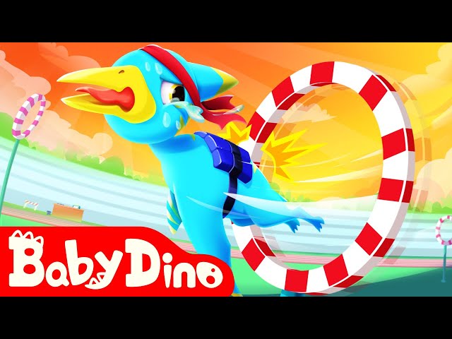 Baby Dino Ep14 📺 Pterosaur Flying Competition Part 1 - Jurassic World | Family Cartoon | @Yateland