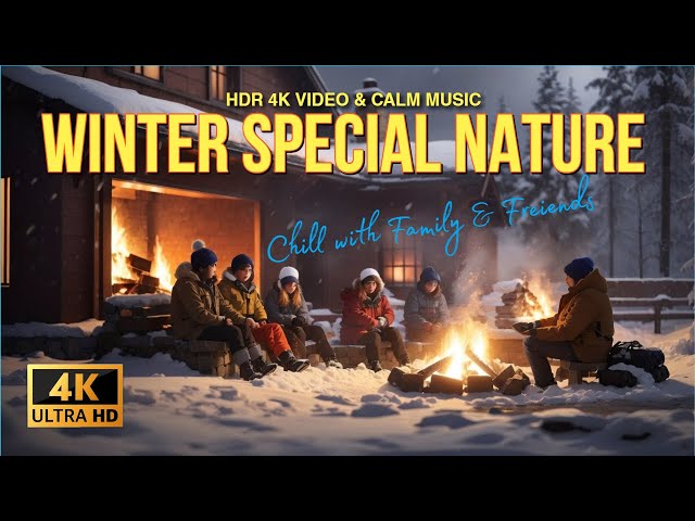 Nature 4K (60FPS) - Winter🥶 Special Video & Calm Music