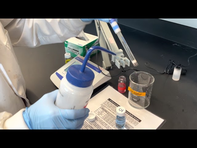 Calibrating and using a pH meter