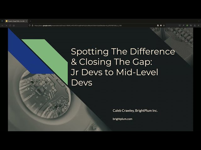 Knowing the difference between being a Jr Dev and a Mid Level Dev