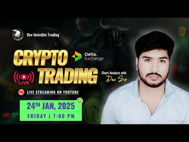 Live Trading  Crypto Trading | BTC , ETH and Altcoins | 24 JANUARY - #btc #devinvisibletrading