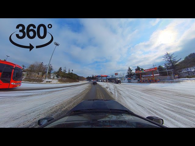 5k 360 video(Korea) -Driving on the Yeongdong Expressway on a Snowy day | driving 5K | VR 360° Drive