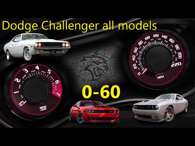 All Dodge Challenger Models Acceleration - Battle (with subt.)